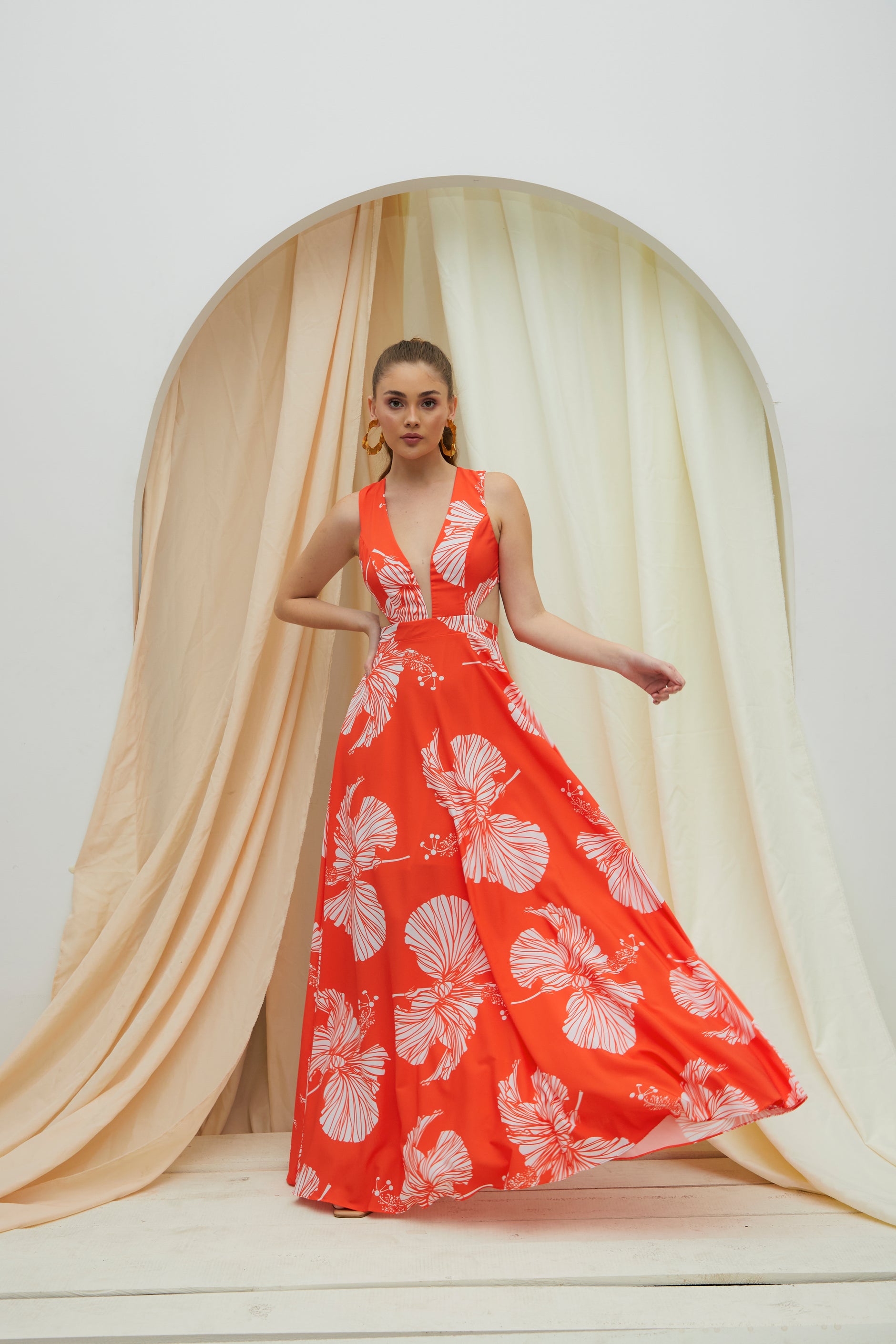 Chloe Orange Dress – Moda bloom Chloe Orange Dress – Moda bloom